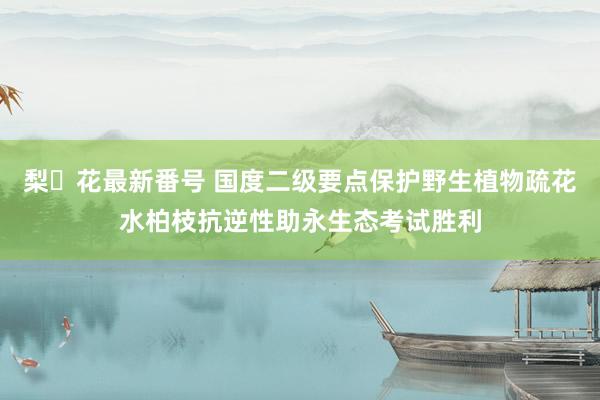 梨々花最新番号 国度二级要点保护野生植物疏花水柏枝抗逆性助永生态考试胜利