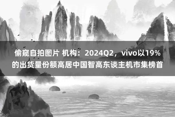 偷窥自拍图片 机构：2024Q2，vivo以19%的出货量份额高居中国智高东谈主机市集榜首