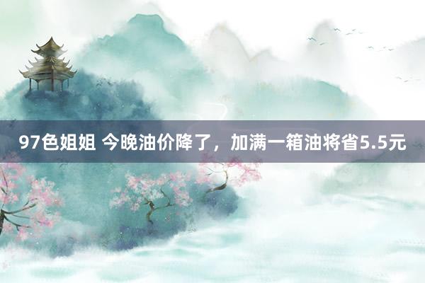 97色姐姐 今晚油价降了，加满一箱油将省5.5元