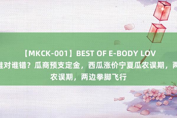 【MKCK-001】BEST OF E-BODY LOVERS 2008 谁对谁错？瓜商预支定金，西瓜涨价宁夏瓜农误期，两边拳脚飞行