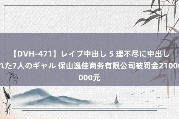 【DVH-471】レイプ中出し 5 理不尽に中出しされた7人のギャル 保山逸佳商务有限公司被罚金21000元