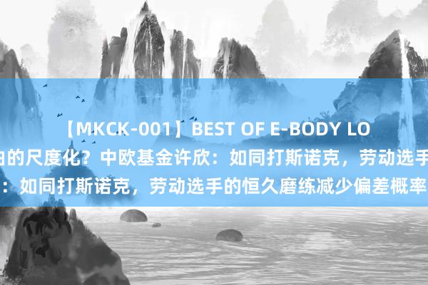 【MKCK-001】BEST OF E-BODY LOVERS 2008 怎么意会经由的尺度化？中欧基金许欣：如同打斯诺克，劳动选手的恒久磨练减少偏差概率