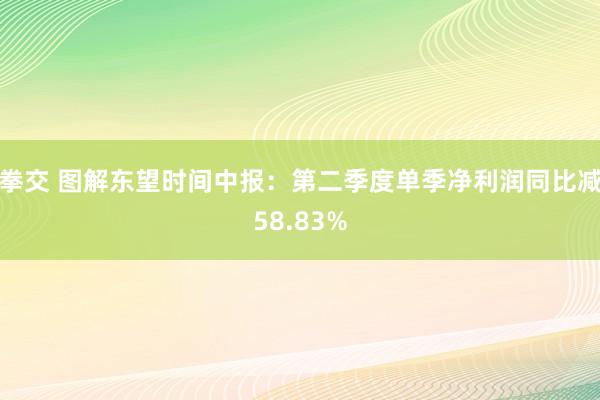 拳交 图解东望时间中报：第二季度单季净利润同比减58.83%