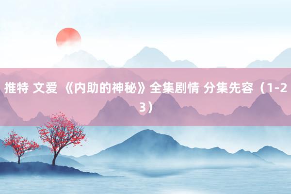 推特 文爱 《内助的神秘》全集剧情 分集先容（1-23）