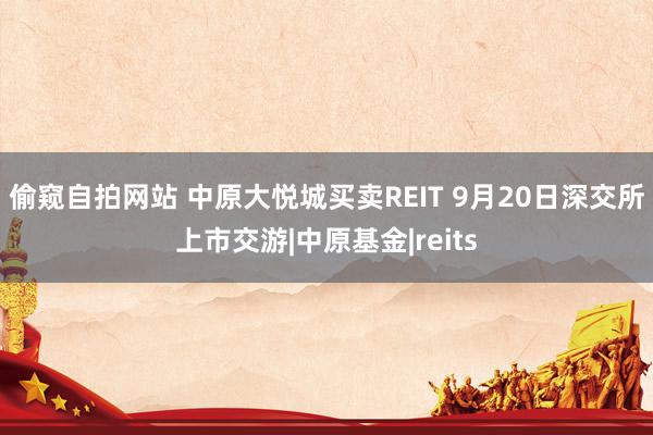 偷窥自拍网站 中原大悦城买卖REIT 9月20日深交所上市交游|中原基金|reits