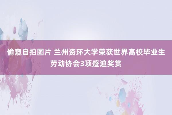 偷窥自拍图片 兰州资环大学荣获世界高校毕业生劳动协会3项蹙迫奖赏