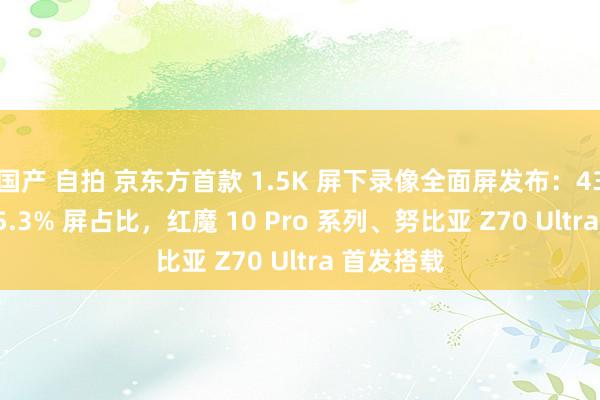 国产 自拍 京东方首款 1.5K 屏下录像全面屏发布：430PPI、95.3% 屏占比，红魔 10 Pro 系列、努比亚 Z70 Ultra 首发搭载